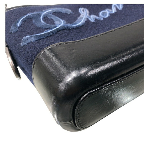 Chanel Gabriel De Small Hobo Bag Calf Navy Blue Black - Picture 9 of 16